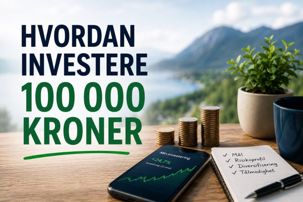 Hvordan investere 100 000 kroner